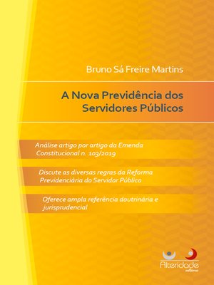 cover image of A NOVA PREVIDÊNCIA DOS SERVIDORES PÚBLICOS